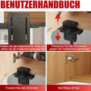Positionierer für die Schranktürinstallation