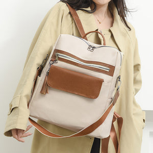 Lässiger Damenrucksack aus weichem Leder