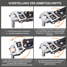 Laden Sie das Bild in den Galerie-Viewer, 11-in-1 Multifunktions-Ratschen-Schraubenschlüssel &amp; Zange