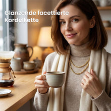 Laden Sie das Bild in den Galerie-Viewer, Halskette mit gedrehter Kordelkette aus Edelstahl