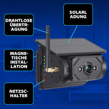 Laden Sie das Bild in den Galerie-Viewer, Drahtlose Rückfahrkamera mit Magnetischer Solar 7&quot; DVR Monitor