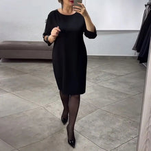 Laden Sie das Bild in den Galerie-Viewer, Lässiges, modisches Kleid mit Netzstoff