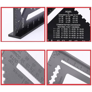 Dreieckslineal für Holzbearbeitungswerkzeuge aus Aluminiumlegierung