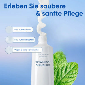 Zahnpasta mit Nano-Hydroxyapatit und Kokosnuss zur Zahnaufhellung