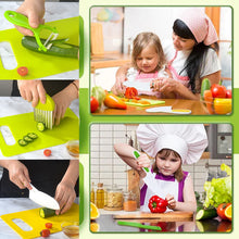 Laden Sie das Bild in den Galerie-Viewer, Kunststoff-Obstmesser für Kinder, 13-teiliges Set