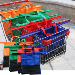 Supermarkt-Trolley-Einkaufstasche Thermotasche, 4 Stk
