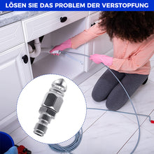 Laden Sie das Bild in den Galerie-Viewer, Hochdruckdüse aus rostfreiem Stahl zur Entstopfung von Abwasserrohren
