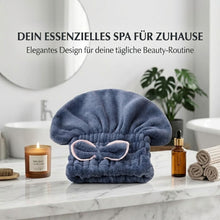 Laden Sie das Bild in den Galerie-Viewer, Super saugfähiges Haarhandtuch-Turban-Set