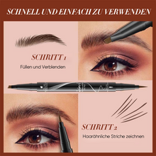 Laden Sie das Bild in den Galerie-Viewer, 2-in-1 wasserfester, langanhaltender Augenbrauenstift