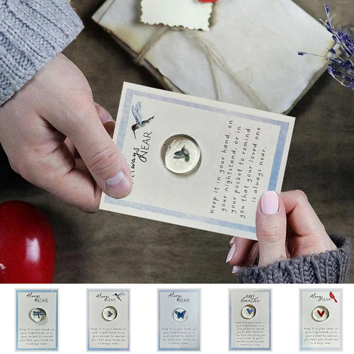 🌈Mini-Taschenherz Kardinal aus Glas - Freundschaftsgeschenk