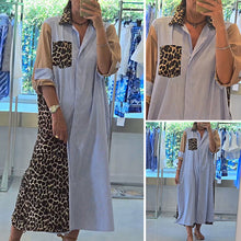Laden Sie das Bild in den Galerie-Viewer, Freizeitkleid mit Leopardenmuster