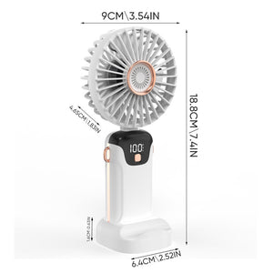 Tragbarer Ventilator mit Digitalanzeige