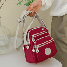 Laden Sie das Bild in den Galerie-Viewer, Nylon-Umhängegürteltasche für Damen mit mehreren Taschen