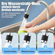Laden Sie das Bild in den Galerie-Viewer, 360° drehbarer spritzgeschützter Wasserhahn-Aufsatz