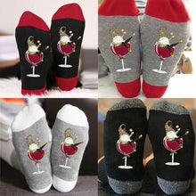 Laden Sie das Bild in den Galerie-Viewer, Weinglas Unisex Crew Socken