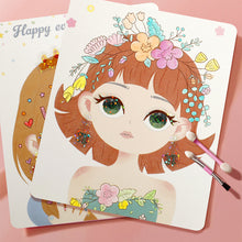 Laden Sie das Bild in den Galerie-Viewer, All-in-one-Prinzessin-Make-up-Stickerbuch zum Selbermachen