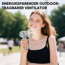 Laden Sie das Bild in den Galerie-Viewer, Sakerplus Premium Handventilator mit Turbo-Luftstrom &amp; Akku