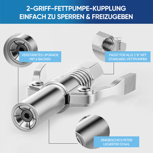 Doppelhahn-Fettpistolen-Kuppler