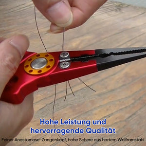 Multifunktionale Angelzange mit offener Schlaufe