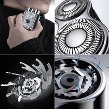 Laden Sie das Bild in den Galerie-Viewer, Transparenter magnetischer Mini-Elektrorasierer mit Doppelkopf