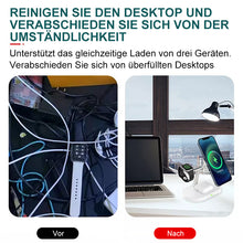 Laden Sie das Bild in den Galerie-Viewer, 3-in-1 kabelloses Tischladegerät