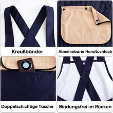 Laden Sie das Bild in den Galerie-Viewer, Küchen-Schürze mit abnehmbarem, dickem Handtuch
