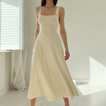 Laden Sie das Bild in den Galerie-Viewer, Neues Midikleid mit dicken Trägern für Damen