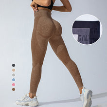 Laden Sie das Bild in den Galerie-Viewer, Einfarbige Sport-Leggings mit hoher Taille für Damen