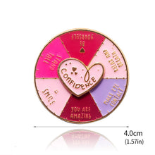 Laden Sie das Bild in den Galerie-Viewer, Kreative drehbare Roulette-Brosche