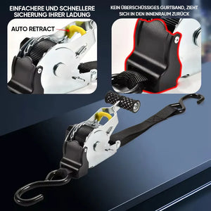 Automatisch einziehbarer Ratschengurt