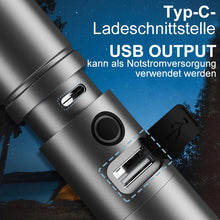 Laden Sie das Bild in den Galerie-Viewer, Multifunktionale weiße Laser-LED-Taschenlampe