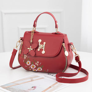 Modische Bestickte Bucket Bag