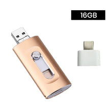 Laden Sie das Bild in den Galerie-Viewer, 3-in-1 USB-Stick mit hoher Kapazität und Fingerabdruckschutz