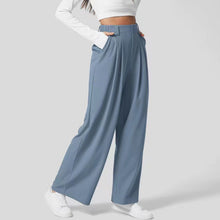 Laden Sie das Bild in den Galerie-Viewer, High-Waist Weite Damen-Hose