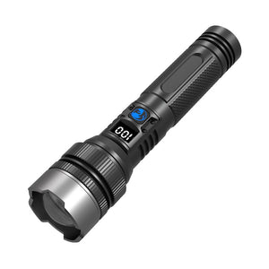 Wasserdichte wiederaufladbare Digitalanzeige 2-in-1-Taschenlampe