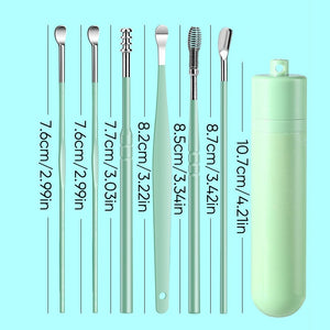 6-teiliges Edelstahl Ohrpflege-Set