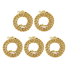 Laden Sie das Bild in den Galerie-Viewer, Halskette mit gedrehter Kordelkette aus Edelstahl