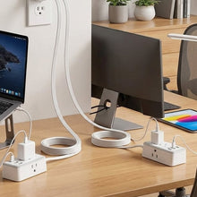 Laden Sie das Bild in den Galerie-Viewer, 6-in-1 Doppel-Verlängerungskabel-Steckdosenleiste