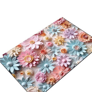 3D-Blumen-Fußmatte