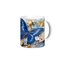 Laden Sie das Bild in den Galerie-Viewer, Wasserbecher mit Schmetterlingsblumen-Aufdruck