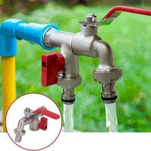 Laden Sie das Bild in den Galerie-Viewer, Zinklegierung Dual Outlet Wasserhahn für Gartenarbeit