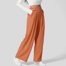Laden Sie das Bild in den Galerie-Viewer, High-Waist Weite Damen-Hose