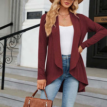 Laden Sie das Bild in den Galerie-Viewer, Langärmlige Strickjacke, Mantel