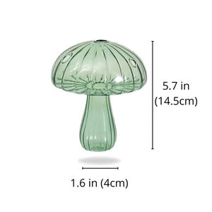 Handgefertigte Pilzknospenvase aus Glas