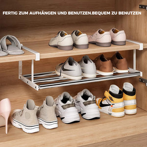 Schuhschrank Schichteinteilung