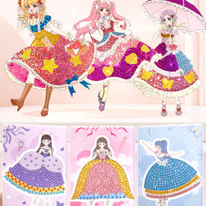 All-in-one-Prinzessin-Make-up-Stickerbuch zum Selbermachen