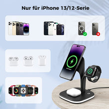 Laden Sie das Bild in den Galerie-Viewer, 3-in-1 kabelloses Ladegerät