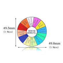 Laden Sie das Bild in den Galerie-Viewer, Kreative drehbare Roulette-Brosche