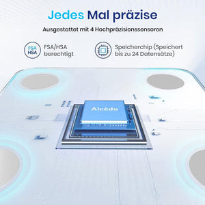 Smarte Bluetooth Körperfettwaage mit BMI
