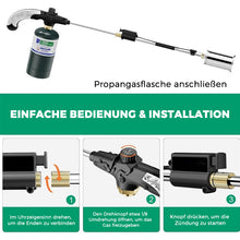 Laden Sie das Bild in den Galerie-Viewer, Professioneller Propan-Unkrautbrenner